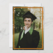 Invitation Orange Graduation Cap Cowboy Boot Arrangement (Dos)