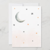 Invitation Orange Halloween Little Boo Baby shower (Dos)