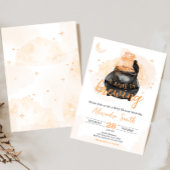 Invitation Orange Halloween Un bébé brasse du Baby shower