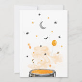 Invitation Orange Halloween Un Petit Baby shower Boo (Dos)