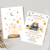 Invitation Orange Halloween Un Petit Baby shower Boo