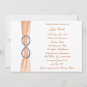 Invitation Orange Infinity Douche nuptiale (Devant)