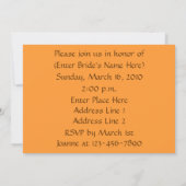 Invitation Orange Lily Flower Shower (Dos)