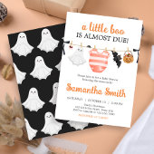 Invitation Orange Little Boo Baby shower