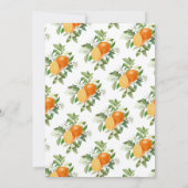 Invitation Orange Little Cutie Baby shower Bingo (Dos)