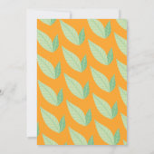 Invitation Orange Little Cutie Citrus Baby shower moderne (Dos)