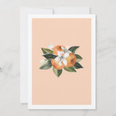 Invitation Orange Little Cutie Est Sur Le Chemin Baby shower (Dos)