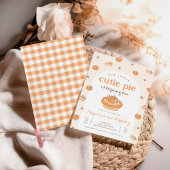 Invitation Orange Little Cutie Pie Anniversaire Fête Invitati