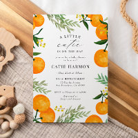 Orange Little Cutie sur le chemin Baby shower