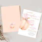 Invitation Orange Little Pumpkin Baby Shower