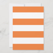 Invitation Orange Mange Boire et être Thanksgiving (Dos)