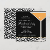 Invitation Orange Martini (Devant / Derrière)