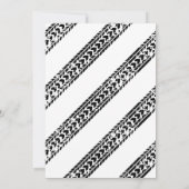 Invitation Orange Monster Truck Boys fête d'anniversaire (Dos)