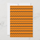 Invitation Orange Oh Baby ! Chevron Fabriqué au Texas Douche (Dos)