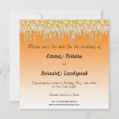 Invitation Orange Ombre, Diamond Laurel, Gold Driving (Dos)