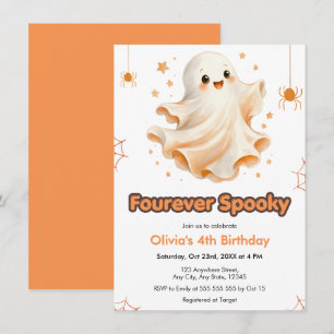 Invitation Orange Pour Toujours Halloween Épouvantable 4ème A