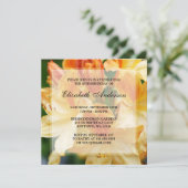Invitation Orange Rhododendron Flowers 80e anniversaire (Debout devant)