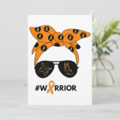 Invitation Orange Ruban Rein Cancer Guerrier Bandana Unbrea (Debout devant)