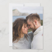 Invitation Orange Rust Automne Automne Floral Photo Mariage (Dos)