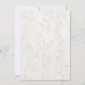 Invitation Orange Rustic Seashell Information du Mariage (Dos)