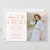 Invitation Orange | Salutations à la Grad Photo Graduation Pa (Devant)