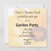 Invitation Orange Spring Flash African Daisy Photo (Dos)