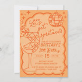 Invitation Orange Spritz 30e anniversaire Invitation, Obtenon (Devant)