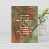Invitation Orange Sunflower Petals Party (Debout devant)