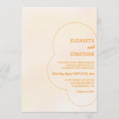 Invitation Orange Sunset Wedding (Devant)