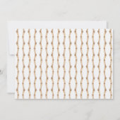 Invitation Orange Topio en Chinoiserie Pot Crest Monogramme (Dos)