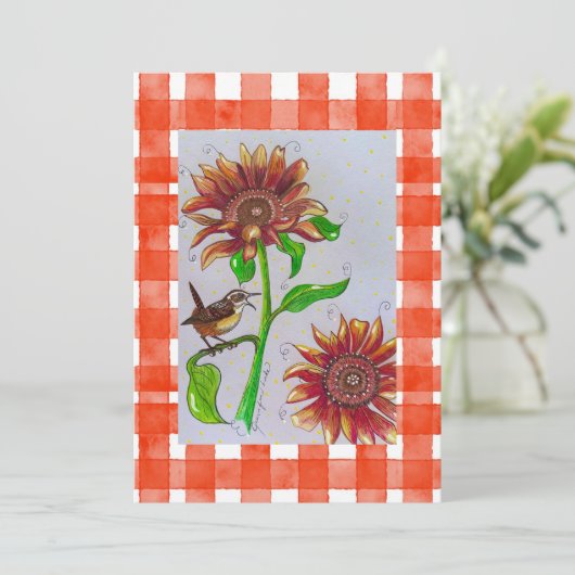 Invitation Orange Wren (Debout devant)