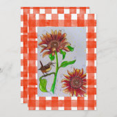 Invitation Orange Wren (Devant / Derrière)