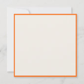 Invitation Orangers et oiseaux (Dos)