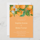 Invitation Oranges d'agrumes tropicales Mariage d'oranges bot (Devant)