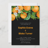 Invitation Oranges d'agrumes tropicales Mariage d'oranges bot (Devant)
