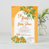 Invitation Oranges de Citrus été oh baby shower (Debout devant)