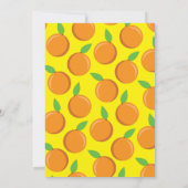 Invitation Oranges de fruits mignons Enfants 1er anniversaire (Dos)