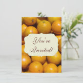 Invitation Oranges fruits Floride marché orange (Debout devant)