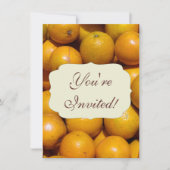 Invitation Oranges fruits Floride marché orange (Devant)