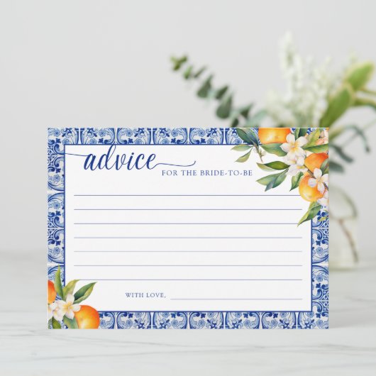 Invitation Oranges principales de Squeeze Conseil pour la mar (Debout devant)