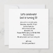 Invitation Orangutangs fêter, singe photo anniversaire (Dos)