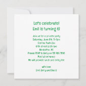 Invitation Orangutangs fêter, singe photo anniversaire (Dos)