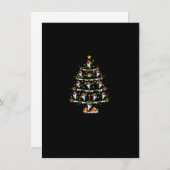 Invitation Orca Lover Xmas Lights Orca Christmas Tree Pullove (Devant / Derrière)