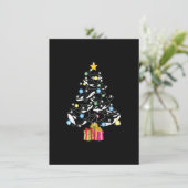 Invitation Orca Whale and Christmas Tree Orca Christmas (Debout devant)