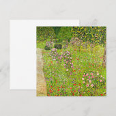 Invitation Orchard Gustav Klimt avec Rose (Devant / Derrière)