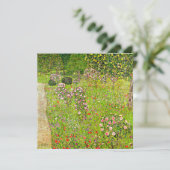 Invitation Orchard Gustav Klimt avec Rose (Debout devant)
