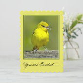 Invitation Orchard Oriole - Photo originale (Debout devant)