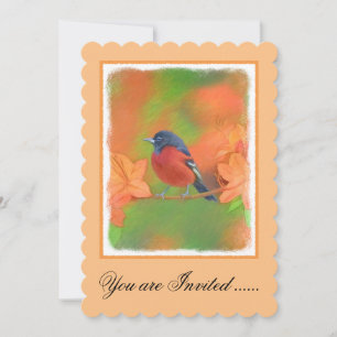 Invitation Orchard Oriole Songbird Peinture Oiseau original