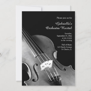 Invitation Orchestre classique de violon Considérant Invitati