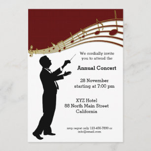 Invitation Orchestre du chef